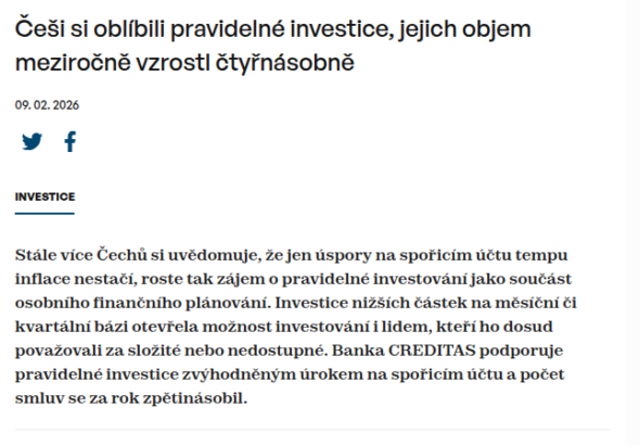 cesi-si-oblibili-pravidelne-investice-jejich-objem-mezirocne-vzrostl-ctyrnasobne