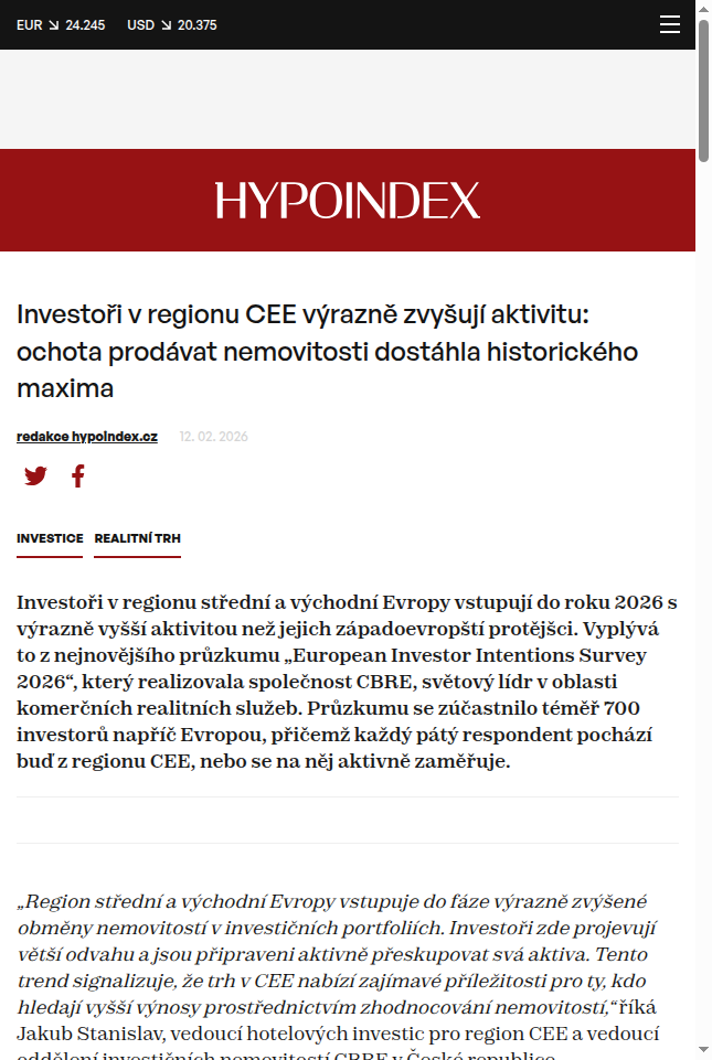 investori-v-regionu-cee-vyrazne-zvysuji-aktivitu-ochota-prodavat-nemovitosti-dostahla-historickeho-maxima