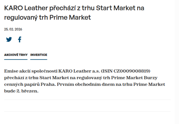 karo-leather-prechazi-z-trhu-start-market-na-regulovany-trh-prime-market