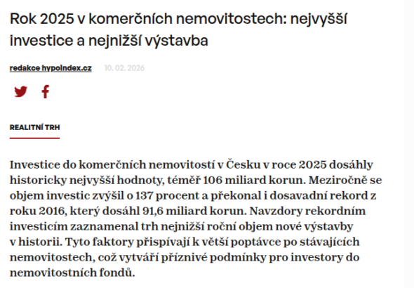 rok-2025-v-komercnich-nemovitostech-nejvyssi-investice-a-nejnizsi-vystavba