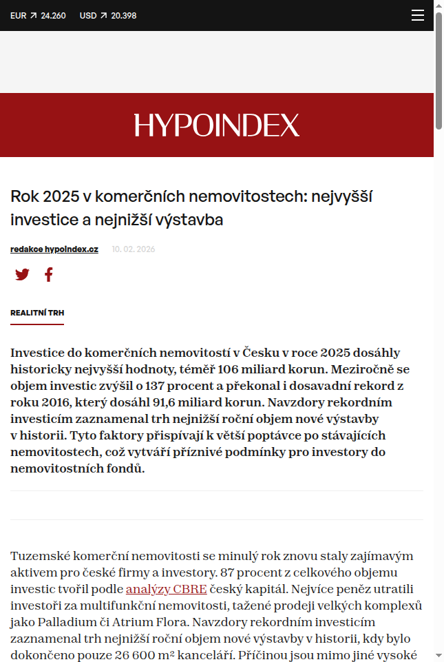 rok-2025-v-komercnich-nemovitostech-nejvyssi-investice-a-nejnizsi-vystavba