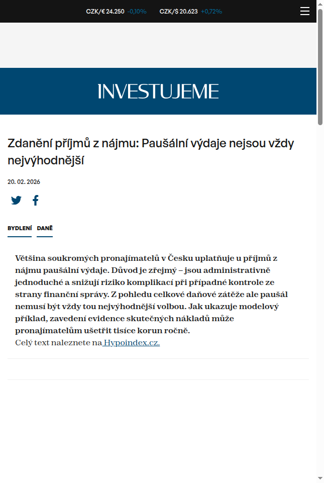 zdaneni-prijmu-z-najmu-pausalni-vydaje-nejsou-vzdy-nejvyhodnejsi