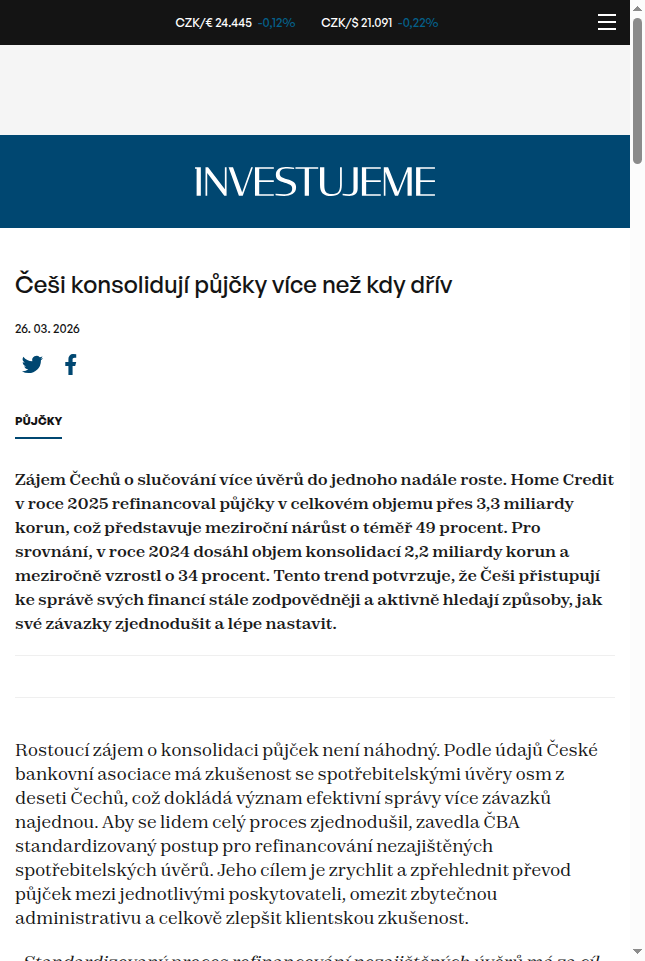 cesi-konsoliduji-pujcky-vice-nez-kdy-driv