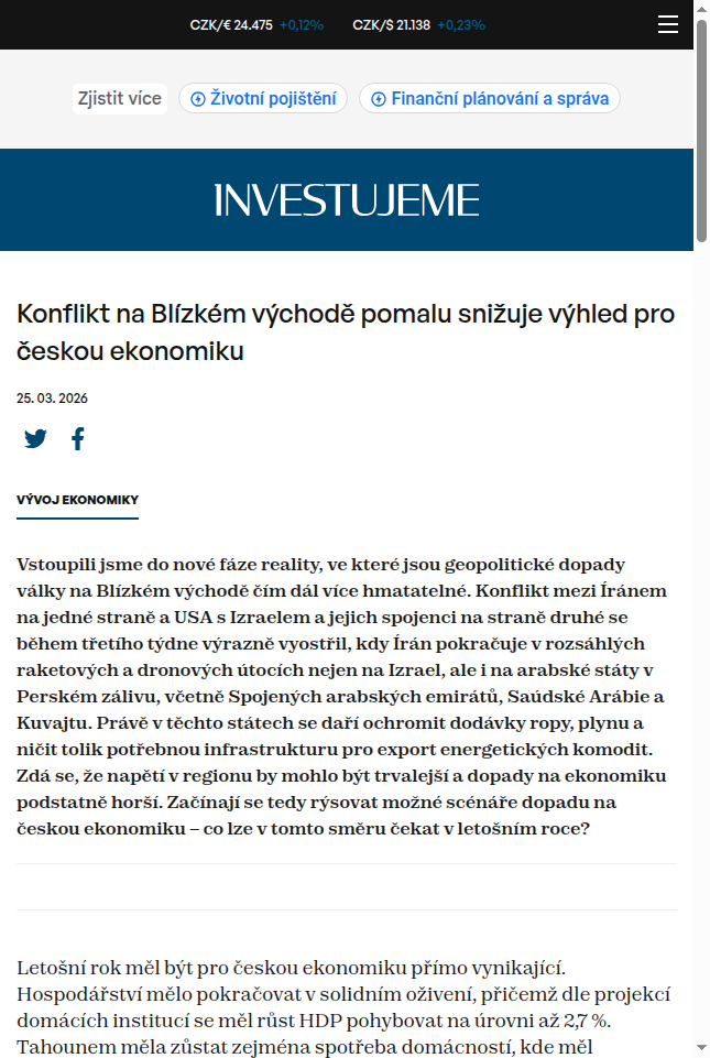 konflikt-na-blizkem-vychode-pomalu-snizuje-vyhled-pro-ceskou-ekonomiku