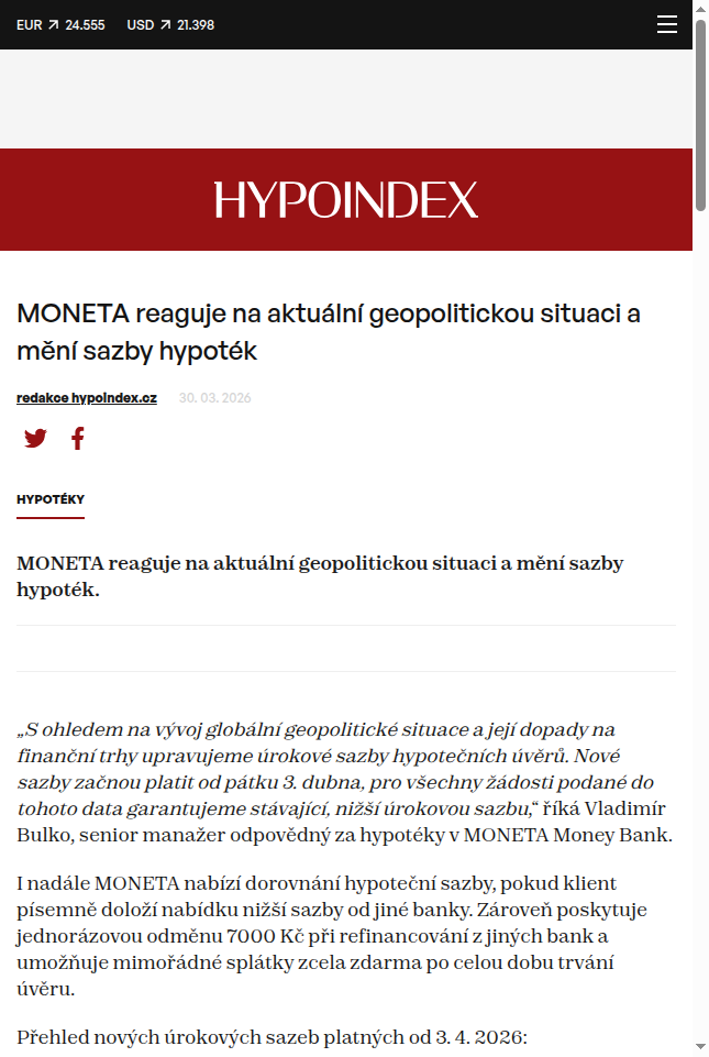 moneta-reaguje-na-aktualni-geopolitickou-situaci-a-meni-sazby-hypotek