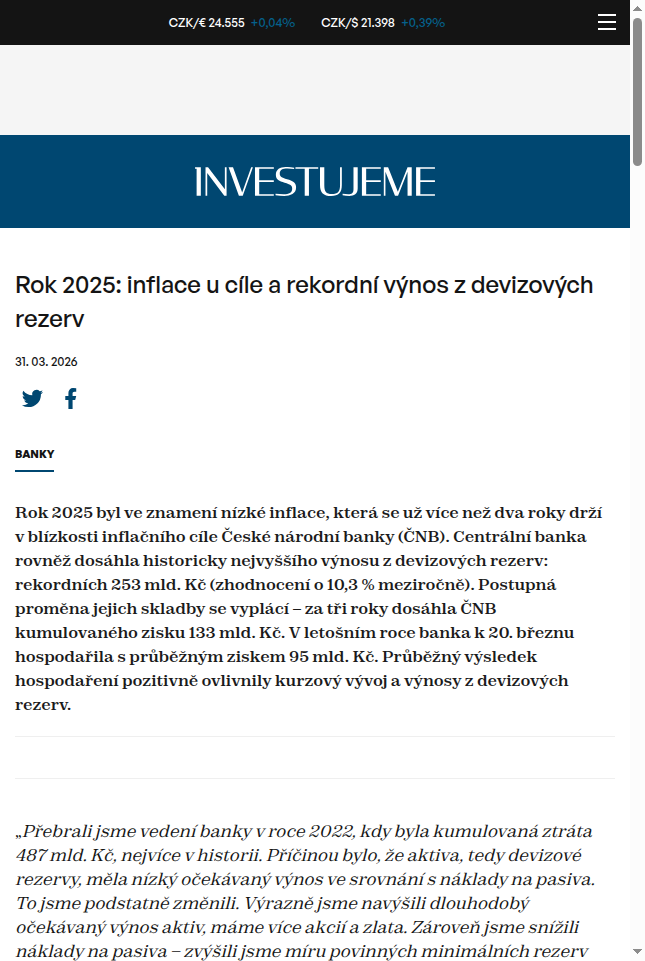 rok-2025-inflace-u-cile-a-rekordni-vynos-z-devizovych-rezerv
