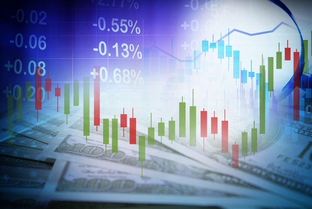 Stock,Market,Graph,,,Financial,Interest,Rate,Hikes,,,Economic