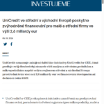 unicredit-ve-stredni-a-vychodni-evrope-poskytne-zvyhodnene-financovani-pro-male-a-stredni-firmy-ve-vysi-2-6-miliardy-eur