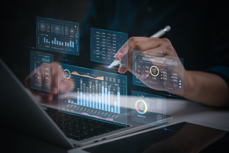 Hands,Working,On,Financial,Data,Analysis,On,A,Laptop,,Digital