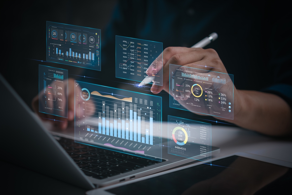 Hands,Working,On,Financial,Data,Analysis,On,A,Laptop,,Digital