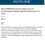 banka-creditas-vyrazne-zvysuje-sazby-na-terminovanych-vkladech-klienti-dostanou-az-3-7-rocne