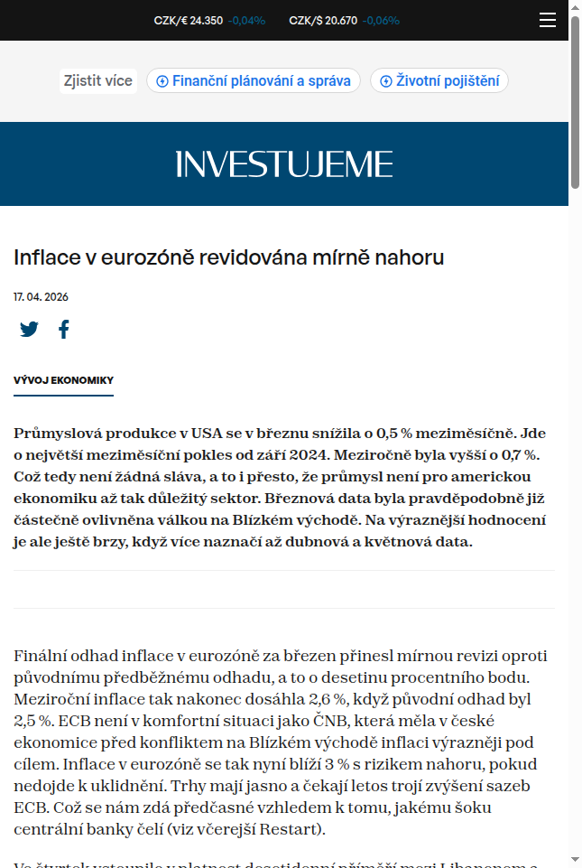 inflace-v-eurozone-revidovana-mirne-nahoru