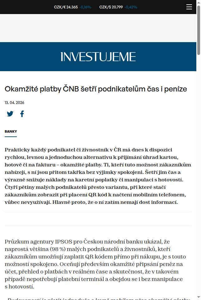 okamzite-platby-cnb-setri-podnikatelum-cas-i-penize