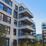 Contemporary,Residential,Buildings,With,Glass,Balconies,In,Warsaw,,Poland.,The