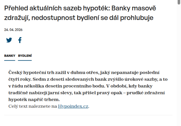 prehled-aktualnich-sazeb-hypotek-banky-masove-zdrazuji-nedostupnost-bydleni-se-dal-prohlubuje