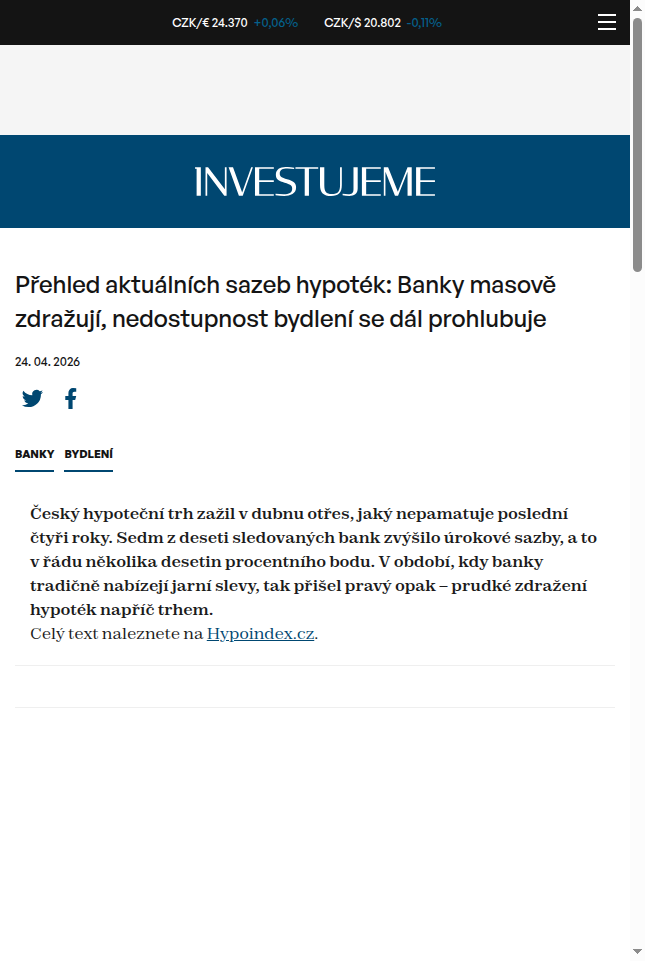 prehled-aktualnich-sazeb-hypotek-banky-masove-zdrazuji-nedostupnost-bydleni-se-dal-prohlubuje