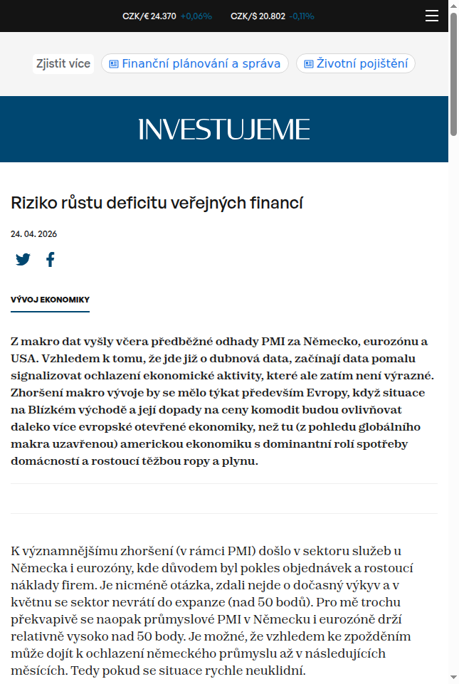 riziko-rustu-deficitu-verejnych-financi