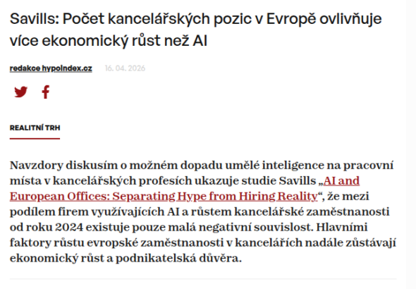 savills-pocet-kancelarskych-pozic-v-evrope-ovlivnuje-vice-ekonomicky-rust-nez-ai