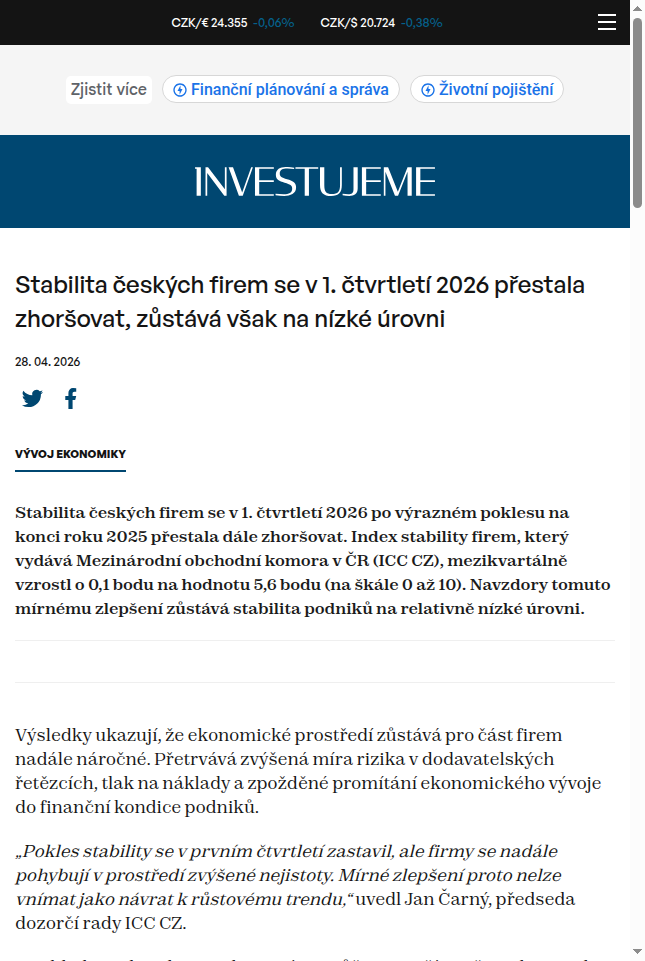 stabilita-ceskych-firem-se-v-1-ctvrtleti-2026-prestala-zhorsovat-zustava-vsak-na-nizke-urovni