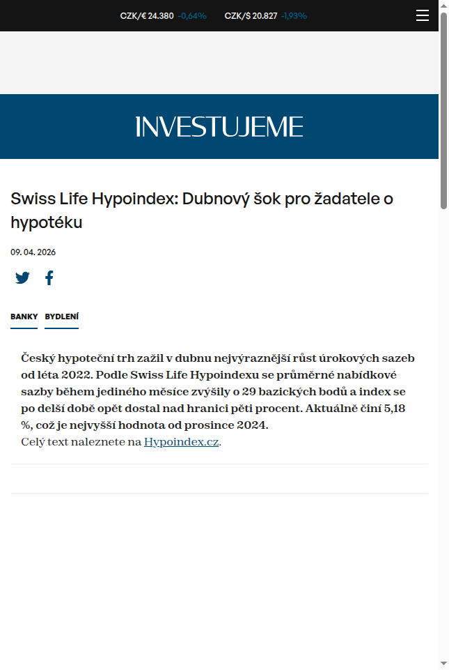 swiss-life-hypoindex-dubnovy-sok-pro-zadatele-o-hypoteku