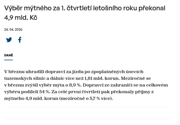 vyber-mytneho-za-1-ctvrtleti-letosniho-roku-prekonal-4-9-mld-kc