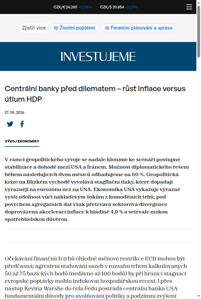 centralni-banky-pred-dilematem-rust-inflace-versus-utlum-hdp