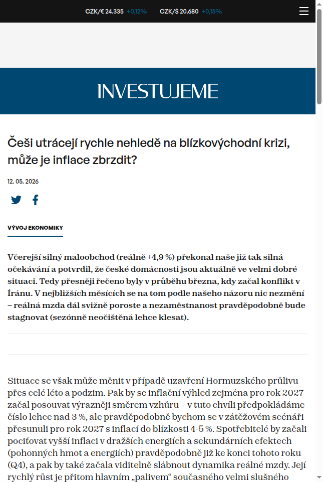 cesi-utraceji-rychle-nehlede-na-blizkovychodni-krizi-muze-je-inflace-zbrzdit