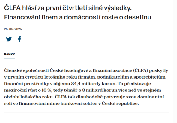clfa-hlasi-za-prvni-ctvrtleti-silne-vysledky-financovani-firem-a-domacnosti-roste-o-desetinu