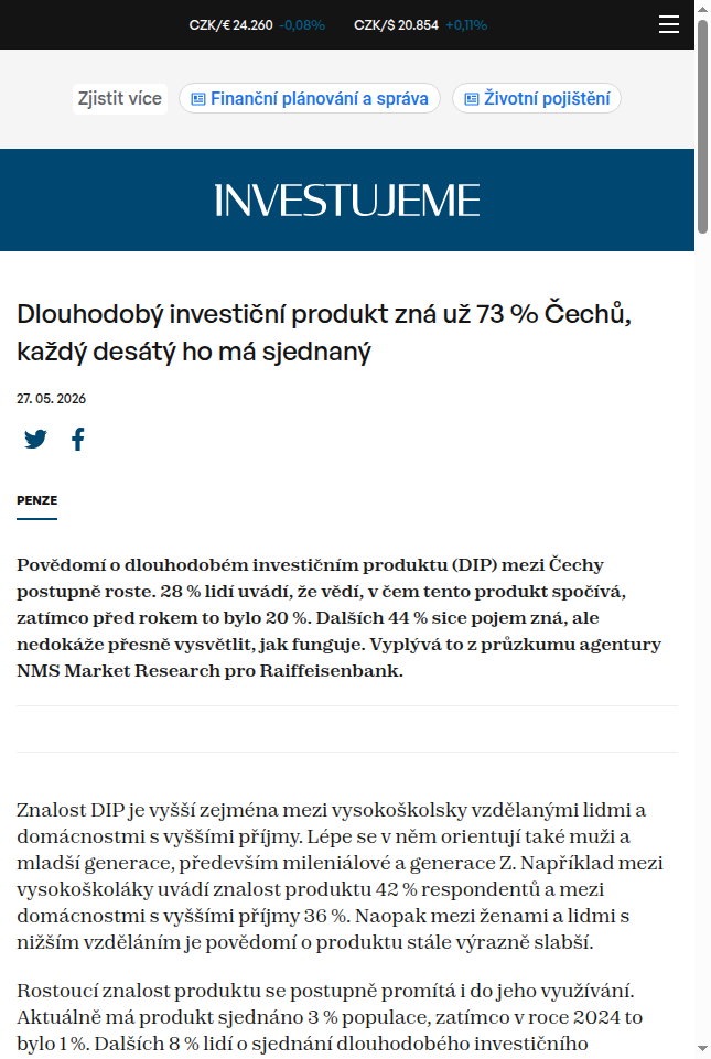 dlouhodoby-investicni-produkt-zna-uz-73-cechu-kazdy-desaty-ho-ma-sjednany