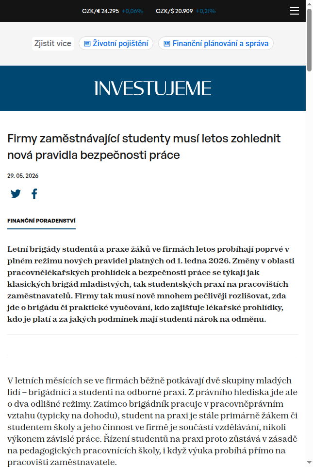firmy-zamestnavajici-studenty-musi-letos-zohlednit-nova-pravidla-bezpecnosti-prace