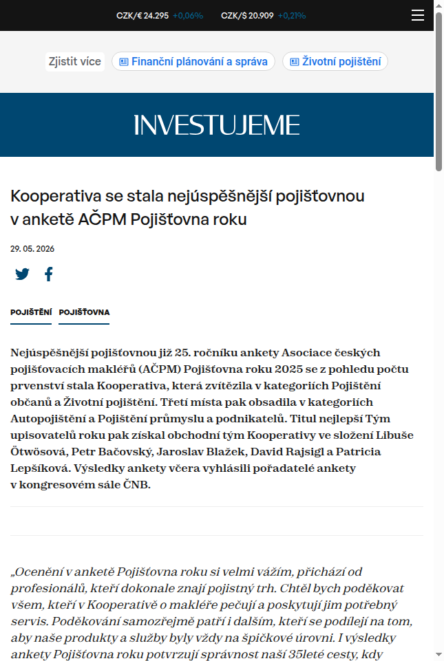 kooperativa-se-stala-nejuspesnejsi-pojistovnou-v-ankete-acpm-pojistovna-roku