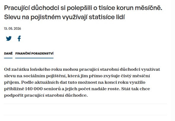 pracujici-duchodci-si-polepsili-o-tisice-korun-mesicne-slevu-na-pojistnem-vyuzivaji-statisice-lidi