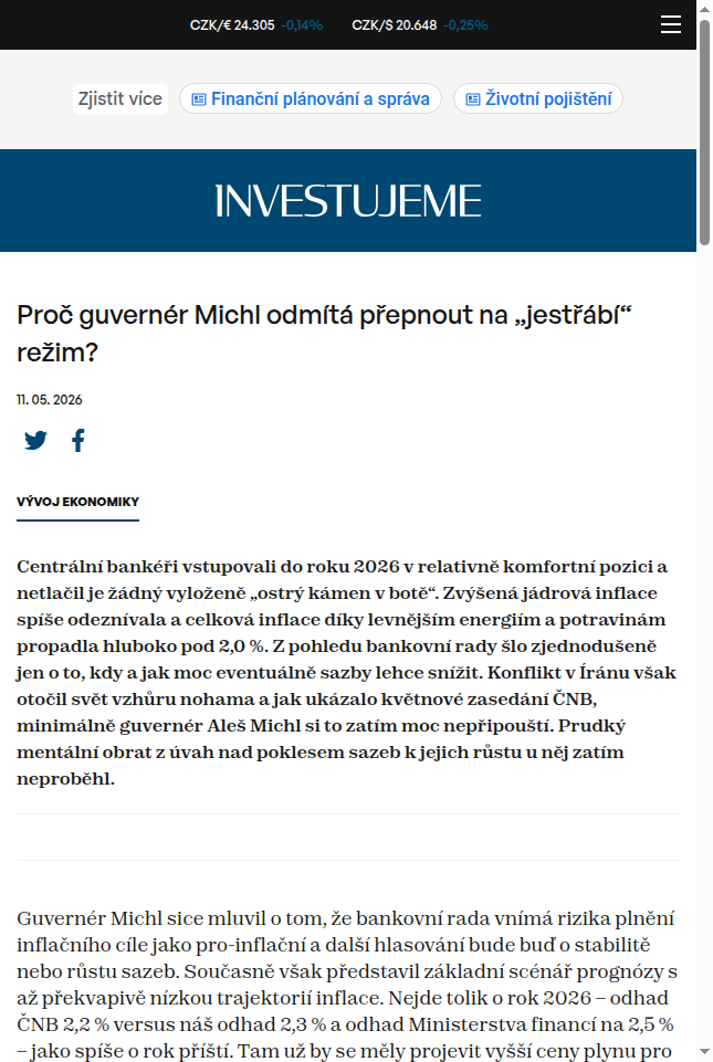 proc-guverner-michl-odmita-prepnout-na-jestrabi-rezim