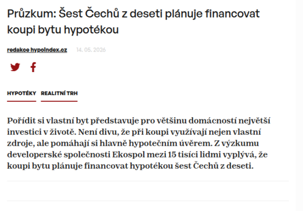 pruzkum-sest-cechu-z-deseti-planuje-financovat-koupi-bytu-hypotekou
