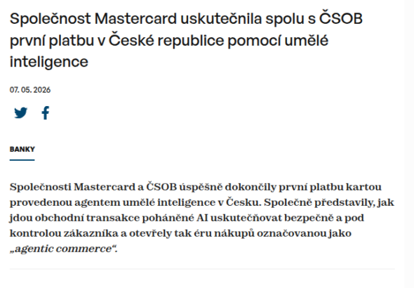 spolecnost-mastercard-uskutecnila-spolu-s-csob-prvni-platbu-v-ceske-republice-pomoci-umele-inteligence