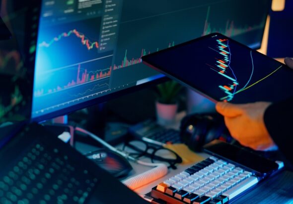 Cryptocurrency,Exchange,Growth,Charts,Bullish,Trading,Dashboard.,Investor,Workspace,Digital
