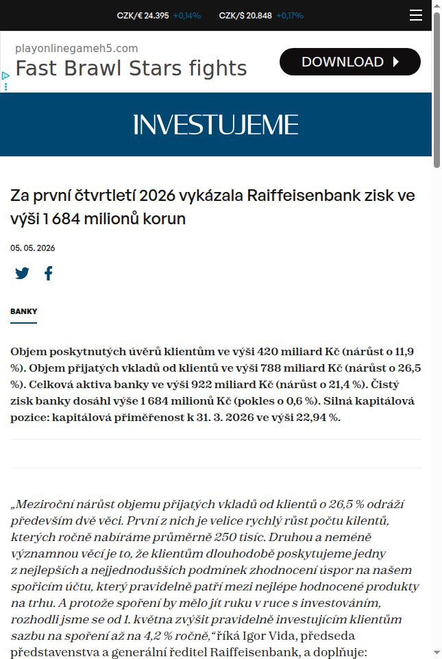 za-prvni-ctvrtleti-2026-vykazala-raiffeisenbank-zisk-ve-vysi-1-684-milionu-korun