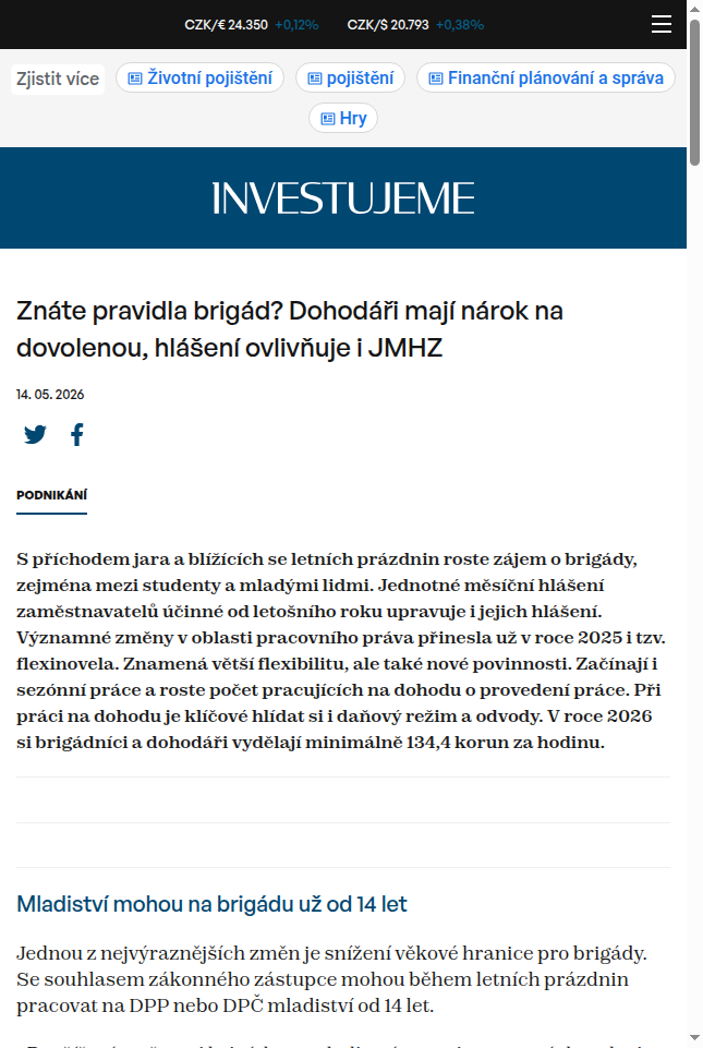 znate-pravidla-brigad-dohodari-maji-narok-na-dovolenou-hlaseni-ovlivnuje-i-jmhz