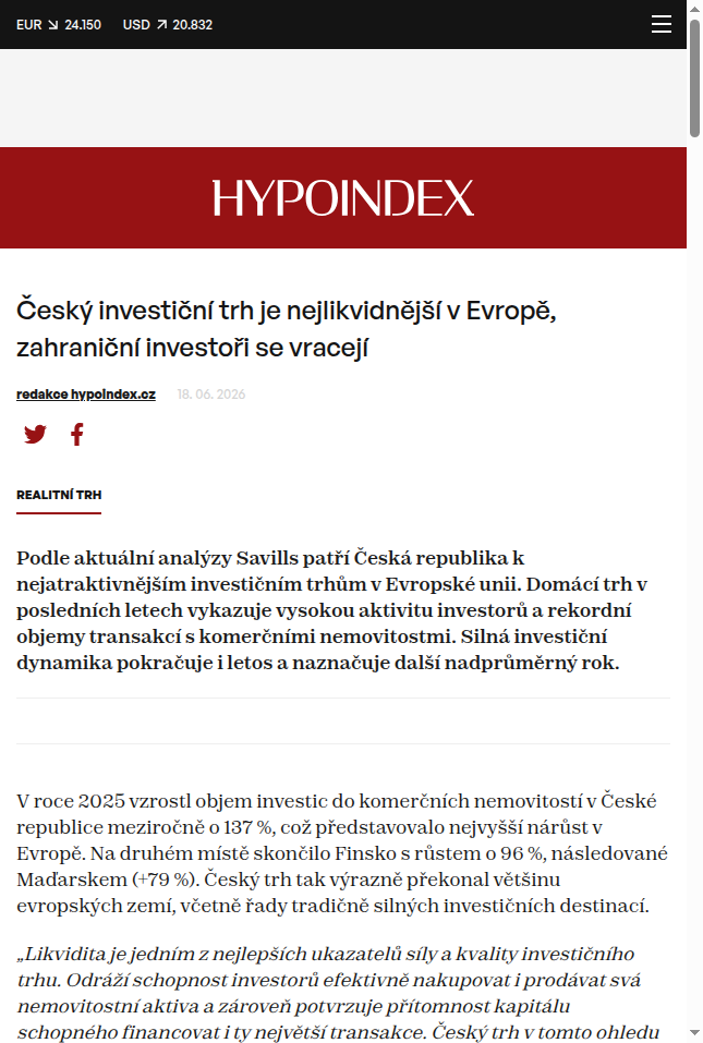 cesky-investicni-trh-je-nejlikvidnejsi-v-evrope-zahranicni-investori-se-vraceji