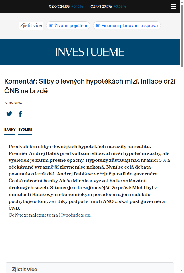 komentar-sliby-o-levnych-hypotekach-mizi-inflace-drzi-cnb-na-brzde