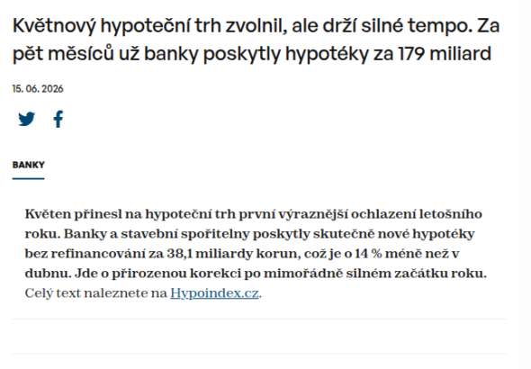 kvetnovy-hypotecni-trh-zvolnil-ale-drzi-silne-tempo-za-pet-mesicu-uz-banky-poskytly-hypoteky-za-179-miliard