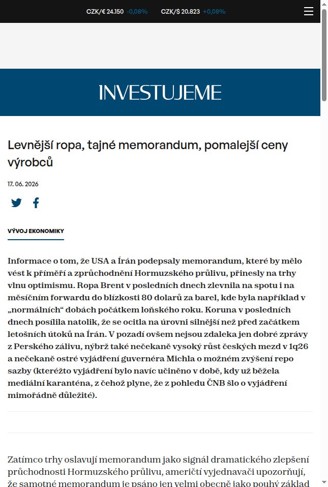 levnejsi-ropa-tajne-memorandum-pomalejsi-ceny-vyrobcu