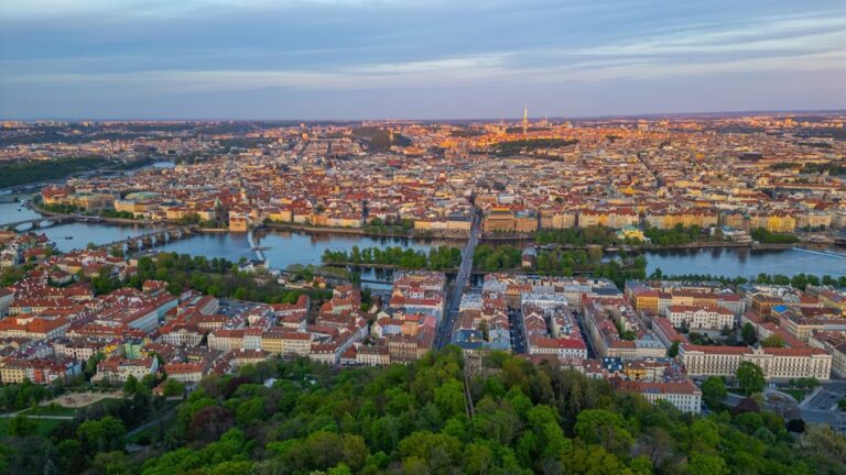 Sunset,Panorama,View,Of,Prague,From,Petrin,Hill,,Czech,Republic.image
