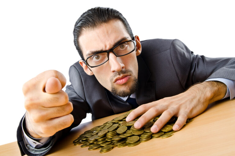 Businessman,With,Golden,Coins