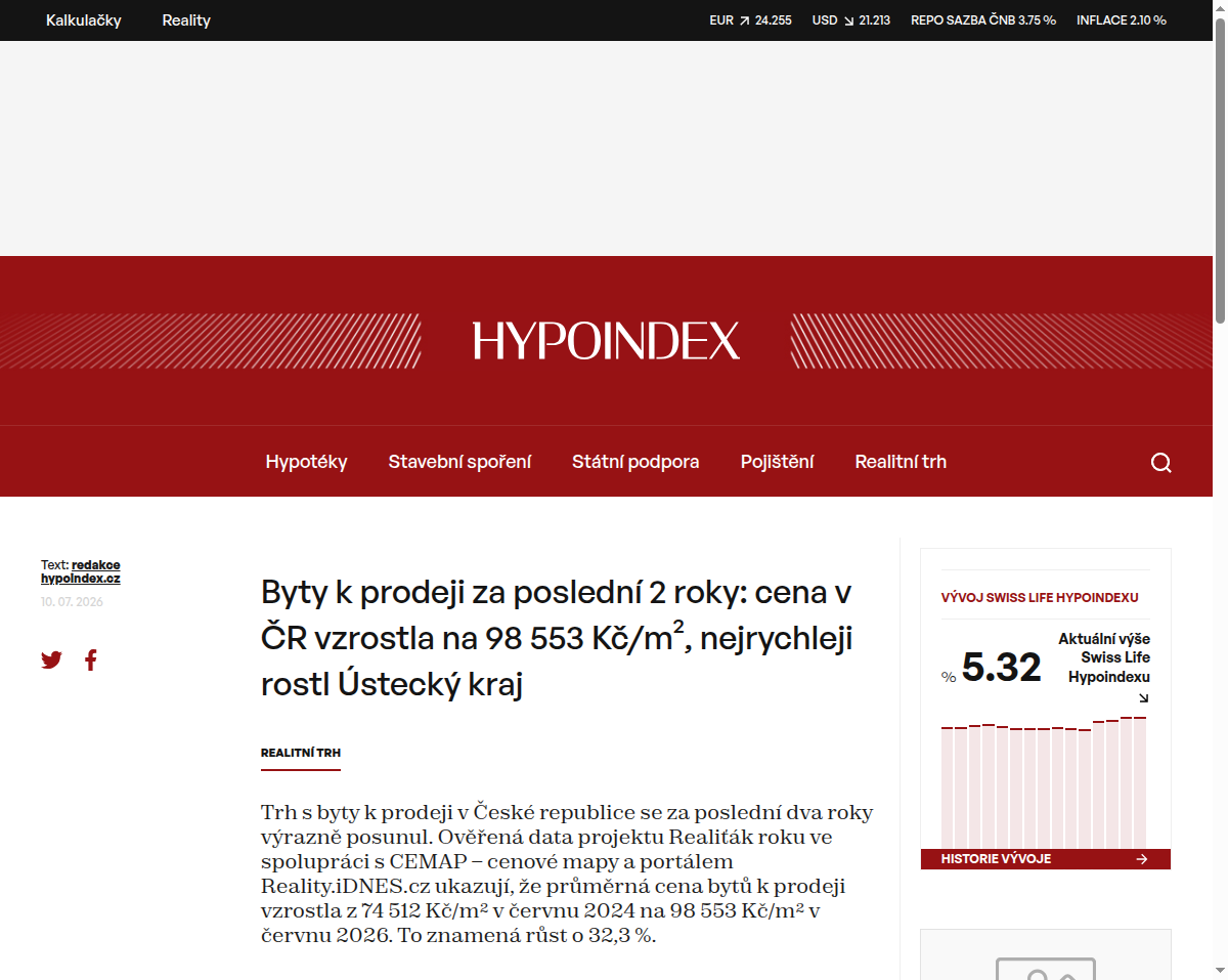 byty-k-prodeji-za-posledni-2-roky-cena-v-cr-vzrostla-na-98-553-kc-m2-nejrychleji-rostl-ustecky-kraj