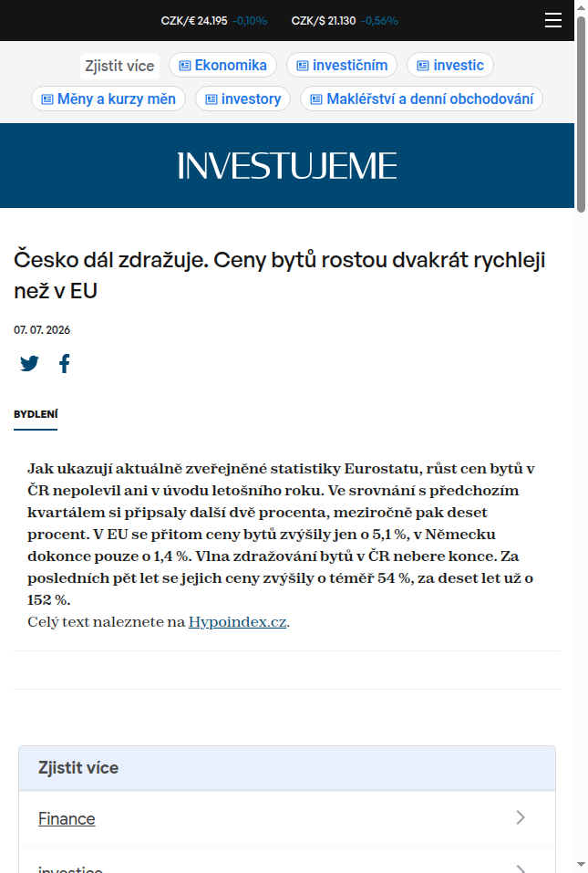 cesko-dal-zdrazuje-ceny-bytu-rostou-dvakrat-rychleji-nez-v-eu