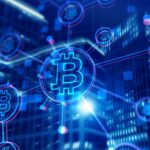 Bitcoin,On,Corporate,Skyscrapers,And,Office,Blocks,Background.,Cryptocurrency,Future
