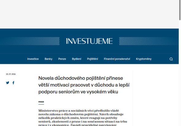 novela-duchodoveho-pojisteni-prinese-vetsi-motivaci-pracovat-v-duchodu-a-lepsi-podporu-seniorum-ve-vysokem-veku