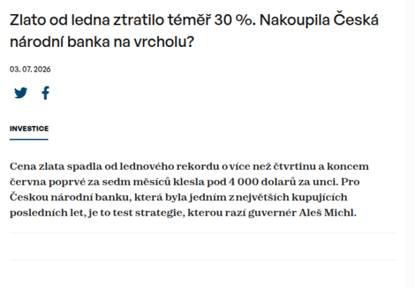 zlato-od-ledna-ztratilo-temer-30-nakoupila-ceska-narodni-banka-na-vrcholu