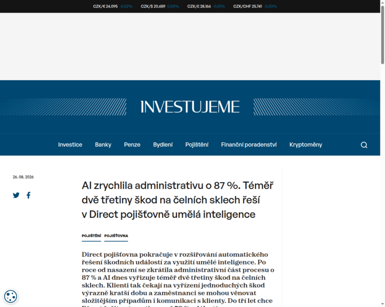 ai-zrychlila-administrativu-o-87-temer-dve-tretiny-skod-na-celnich-sklech-resi-v-direct-pojistovne-umela-inteligence